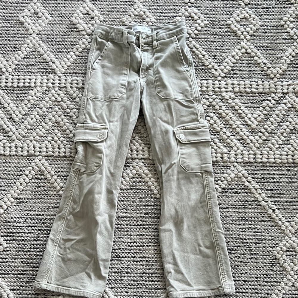Zara Cargo Pants in Light Gray
